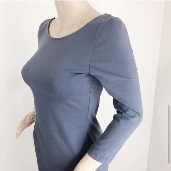 H&M Basic gray scoop back mini dress - Picture 4 of 7